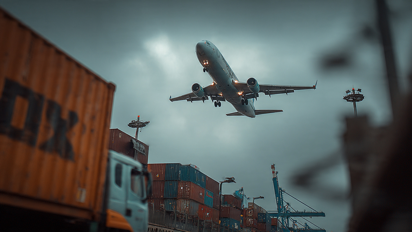 an-cargo-flight-up-from-container-terminal-and-som